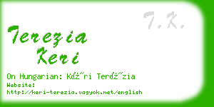 terezia keri business card